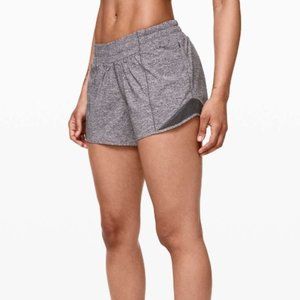 LULULEMON Hotty Hot Short II *Long 4" grey size 4 tall